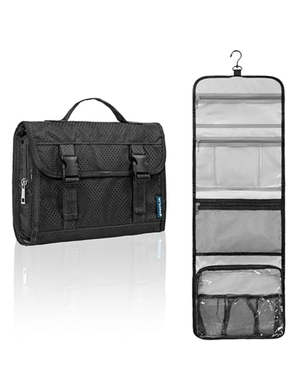 Large Hanging Travel Toiletry Bag Makeup Organizer Waterproof Cosmetic Case Kits